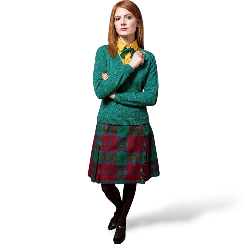 Scottish Wool Kilt Women's Lindsay Ancient-Style Made in Scotland